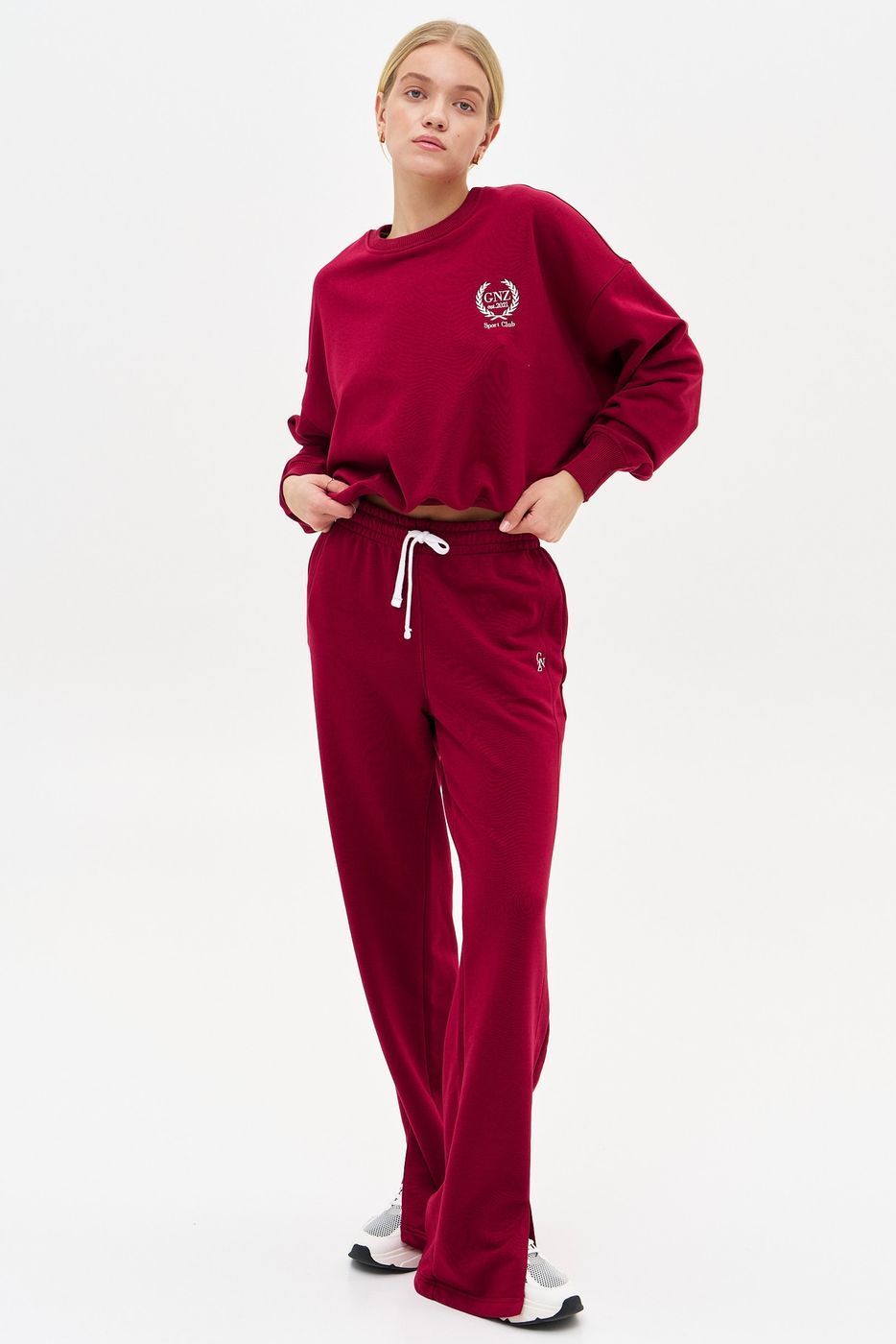 Світшот Elegance short класичний, Бордо 0637 фото
