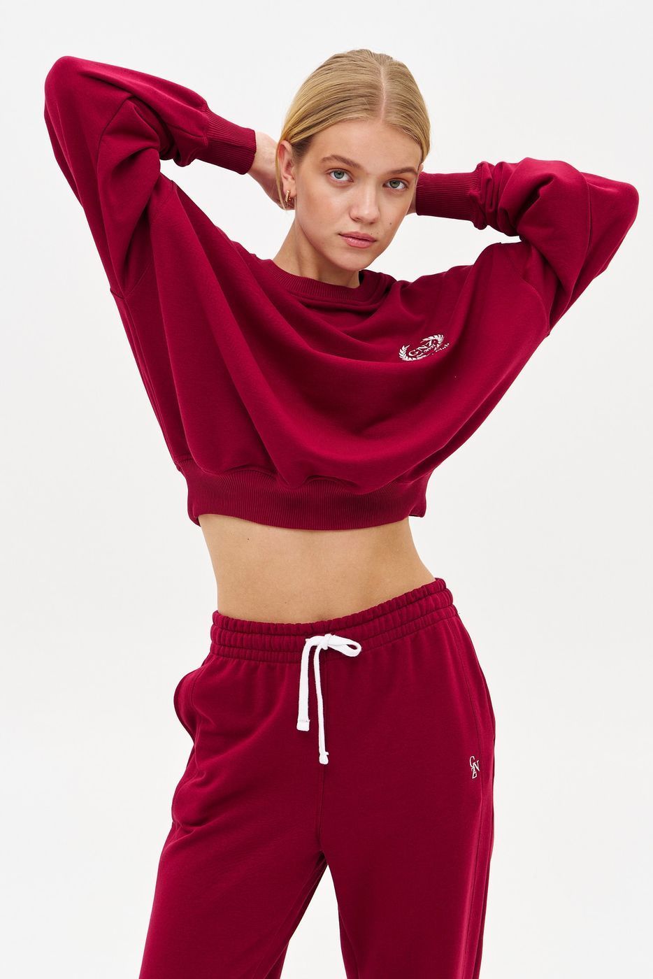Світшот Elegance short класичний, Бордо 0637 фото