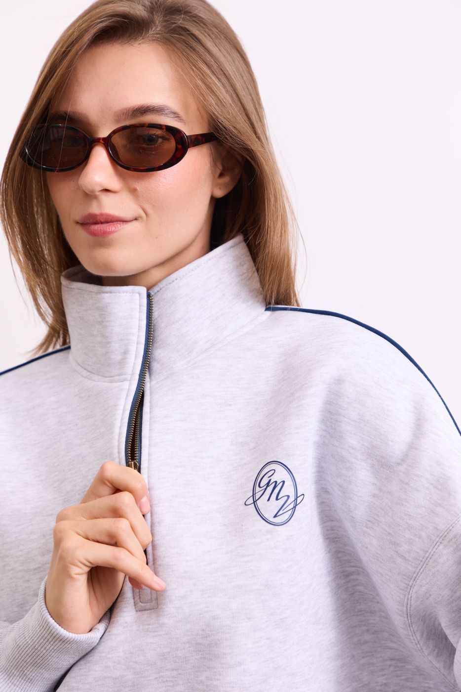 Світшот Warm Essentials Half Zip, Сірий меланж FW27WE_HZip_melange фото