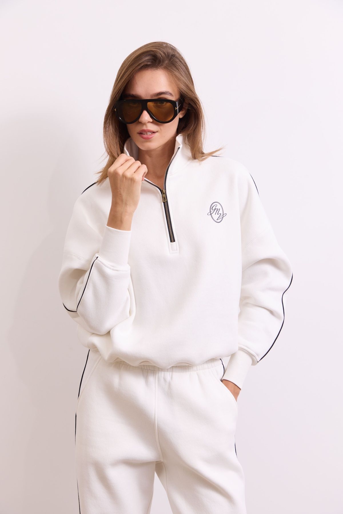 Світшот Warm Essentials Half Zip, Молочний FW27WE_HZip_Milk фото