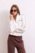 Світшот Classic in Motion Half Zip, Молочний/Коричневий кант