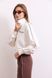 Світшот Classic in Motion Half Zip, Молочний/Коричневий кант