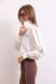 Світшот Classic in Motion Half Zip, Молочний/Коричневий кант