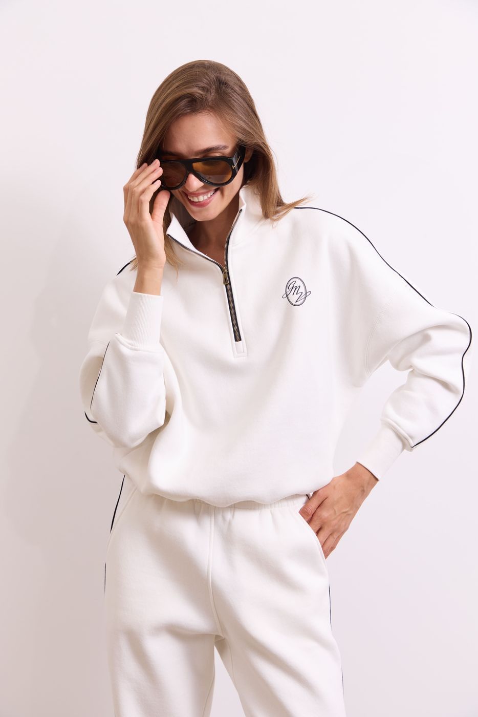Світшот Warm Essentials Half Zip, Молочний FW27WE_HZip_Milk фото