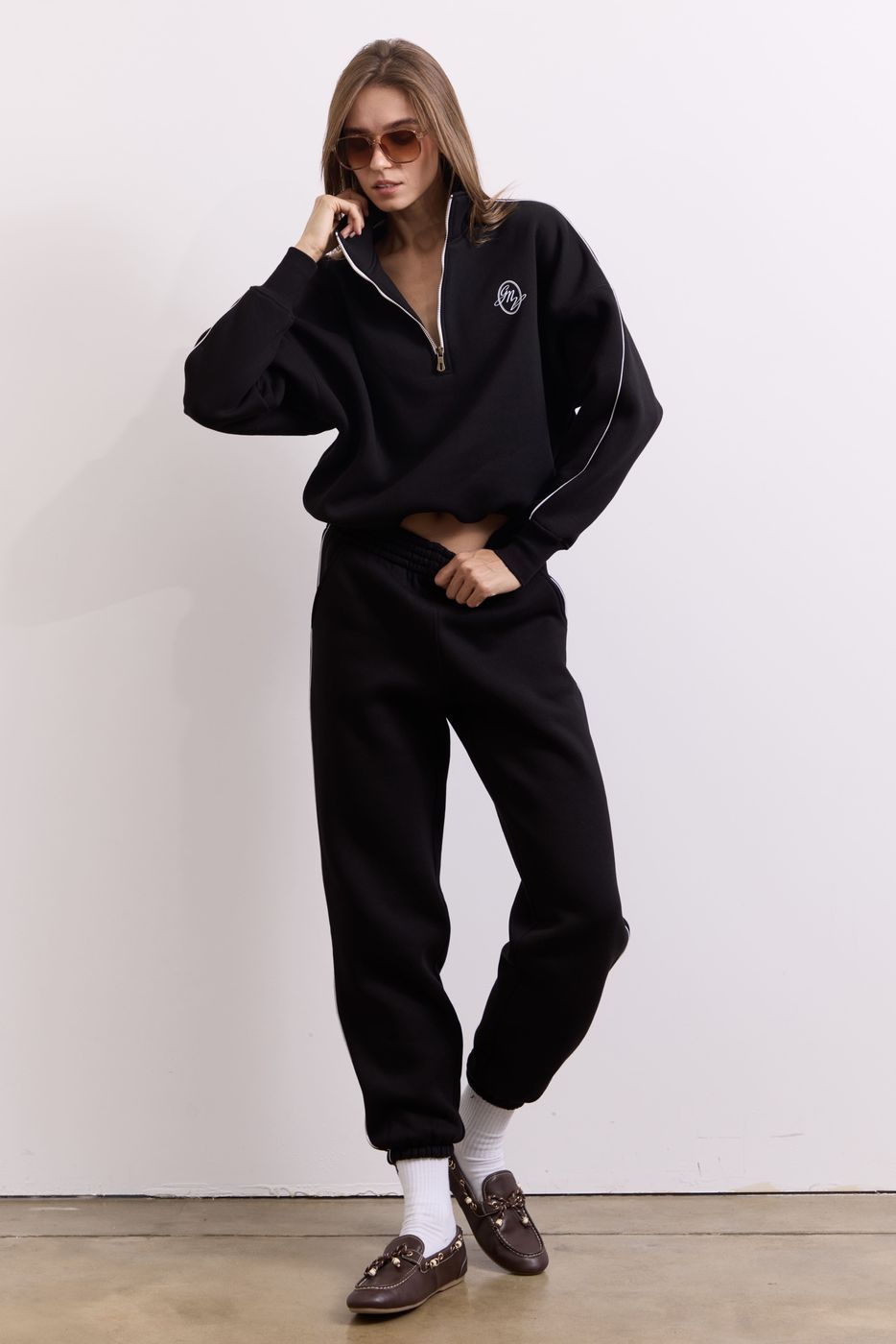 Світшот Warm Essentials Half Zip, Чорний FW27WE_HZip_Black фото