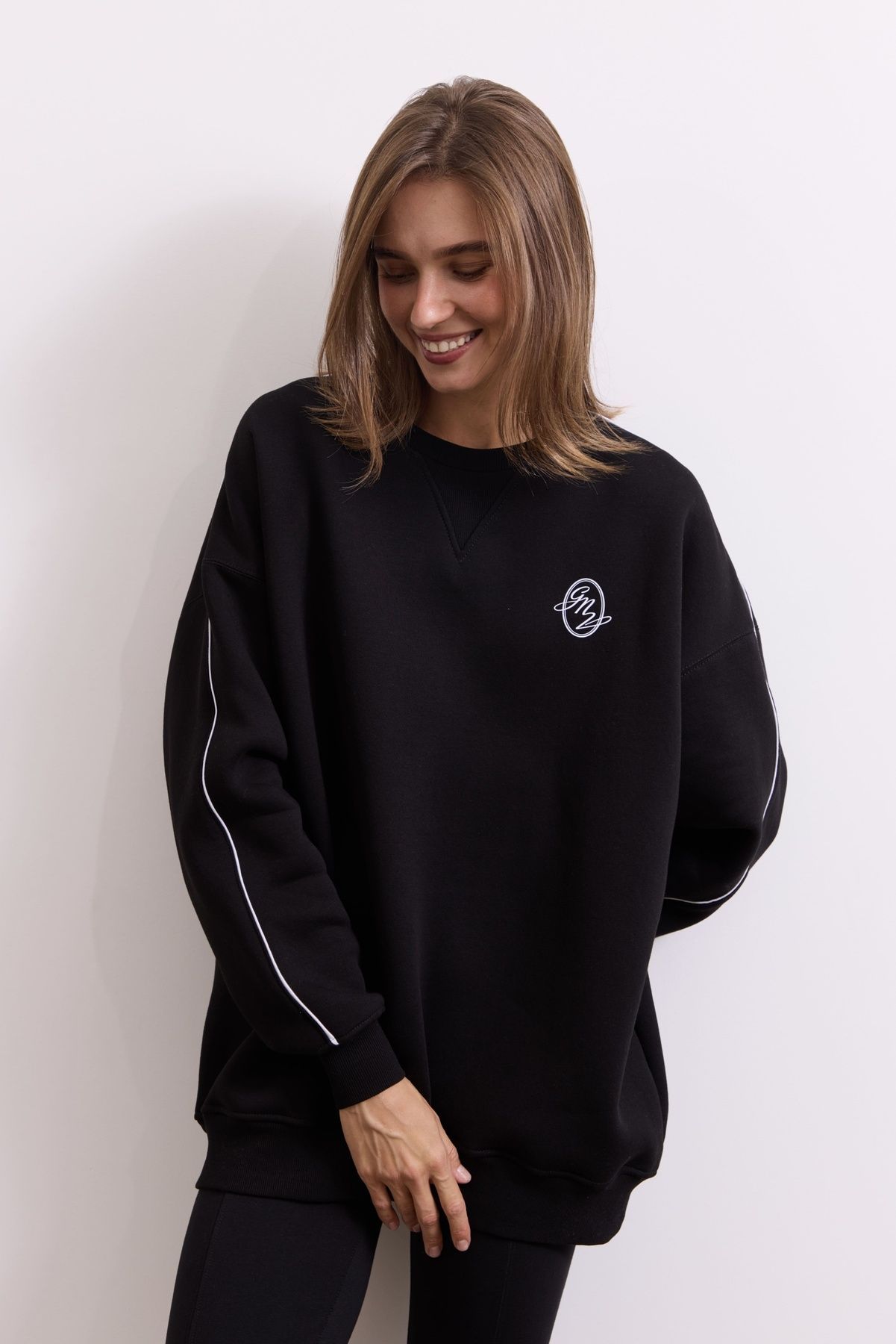 Світшот Warm Essentials Long, Чорний FW27WE_Sw_Long_Black фото