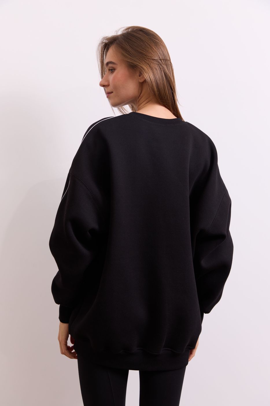 Світшот Warm Essentials Long, Чорний FW27WE_Sw_Long_Black фото