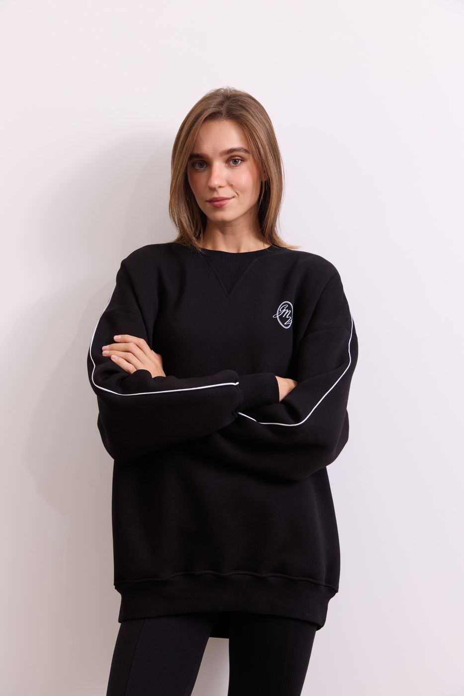 Світшот Warm Essentials Long, Чорний FW27WE_Sw_Long_Black фото