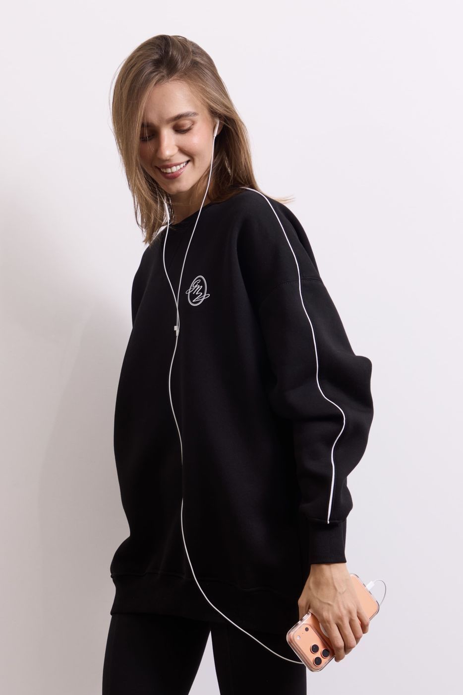 Світшот Warm Essentials Long, Чорний FW27WE_Sw_Long_Black фото