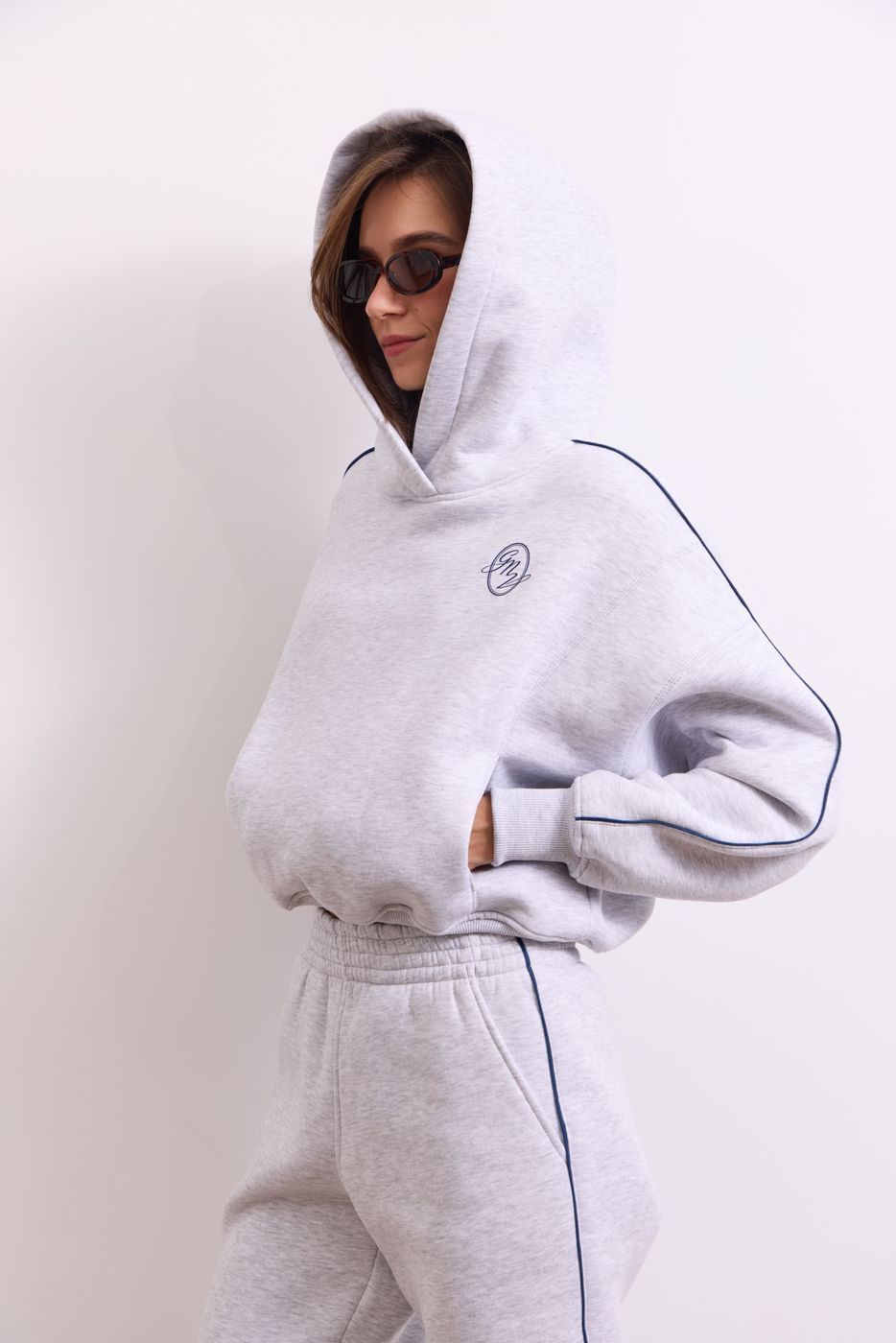 Худі Warm Essentials Short, Сірий меланж