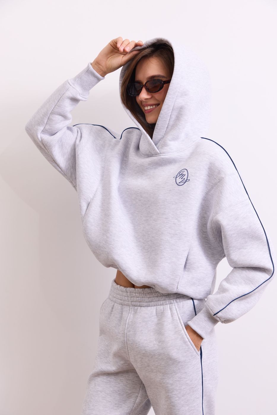 Худі Warm Essentials Short, Сірий меланж