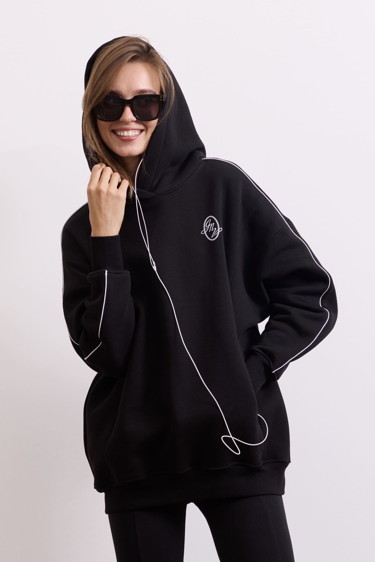 Худі Warm Essentials Long, Чорний FW27WE_HLong_Black фото