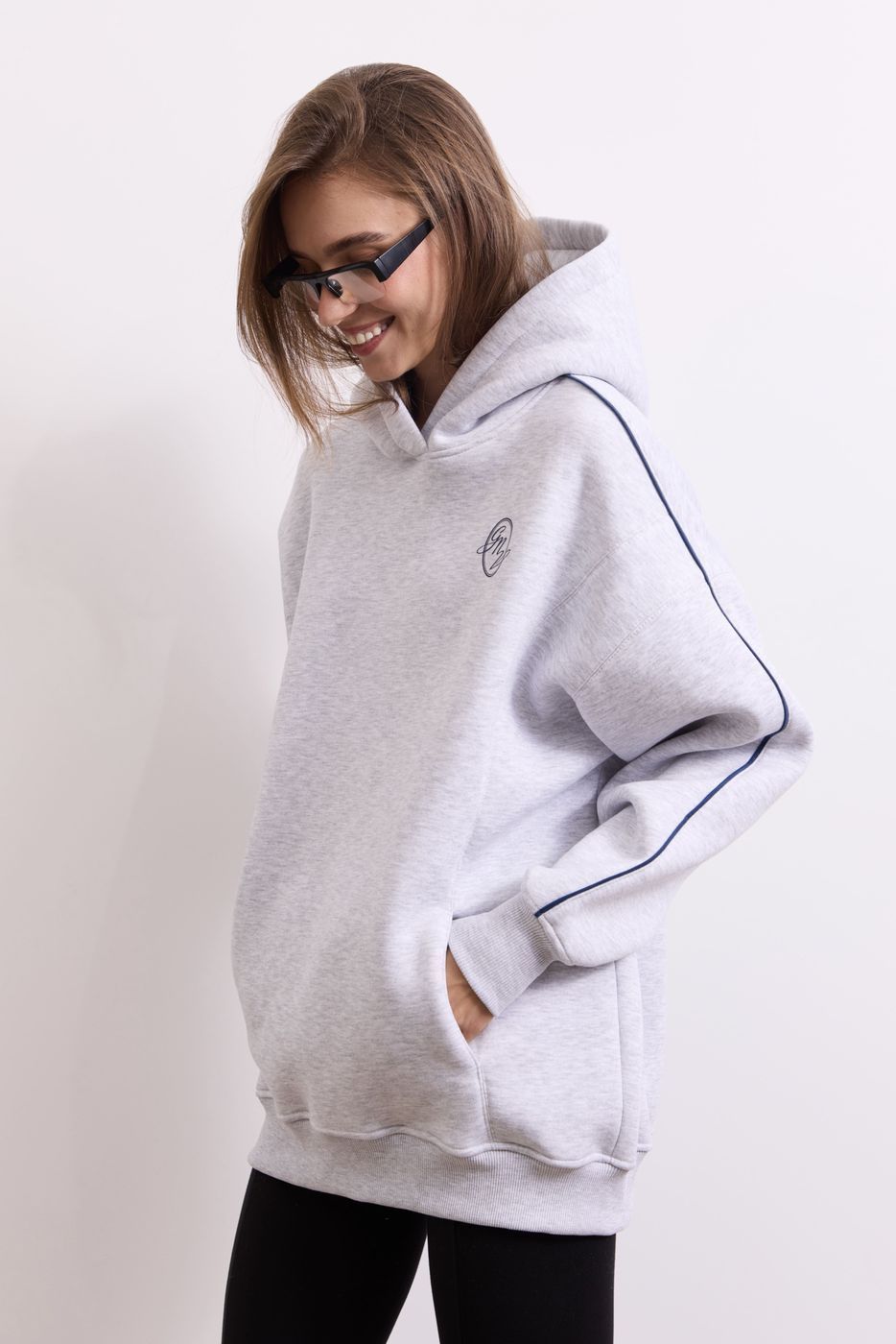 Худі Warm Essentials Long, Сірий меланж FW27WE_HLong_Melange фото